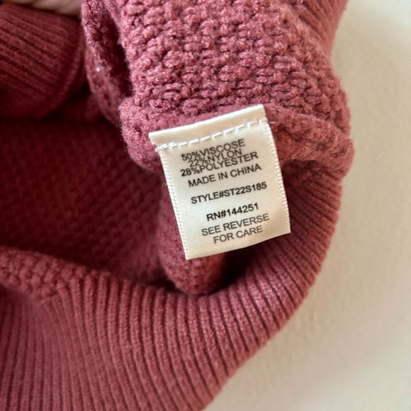 Pink Cable Knit Sweater Vest By Sincerely Jules Sz XL V Neck Fall Winter Staple - Picture 6 of 7